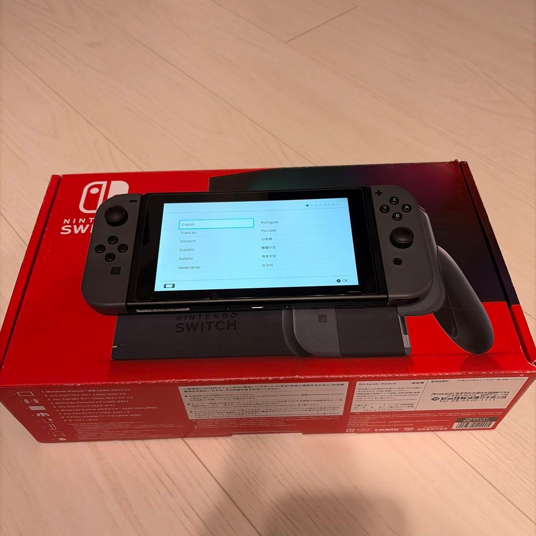 Nintendo Switch グレー 本体 付属品あり