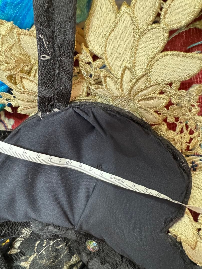 ベリーダンス　エジプト製　ブラック　ゴールド　オリエンタル　衣装　　ワンピース