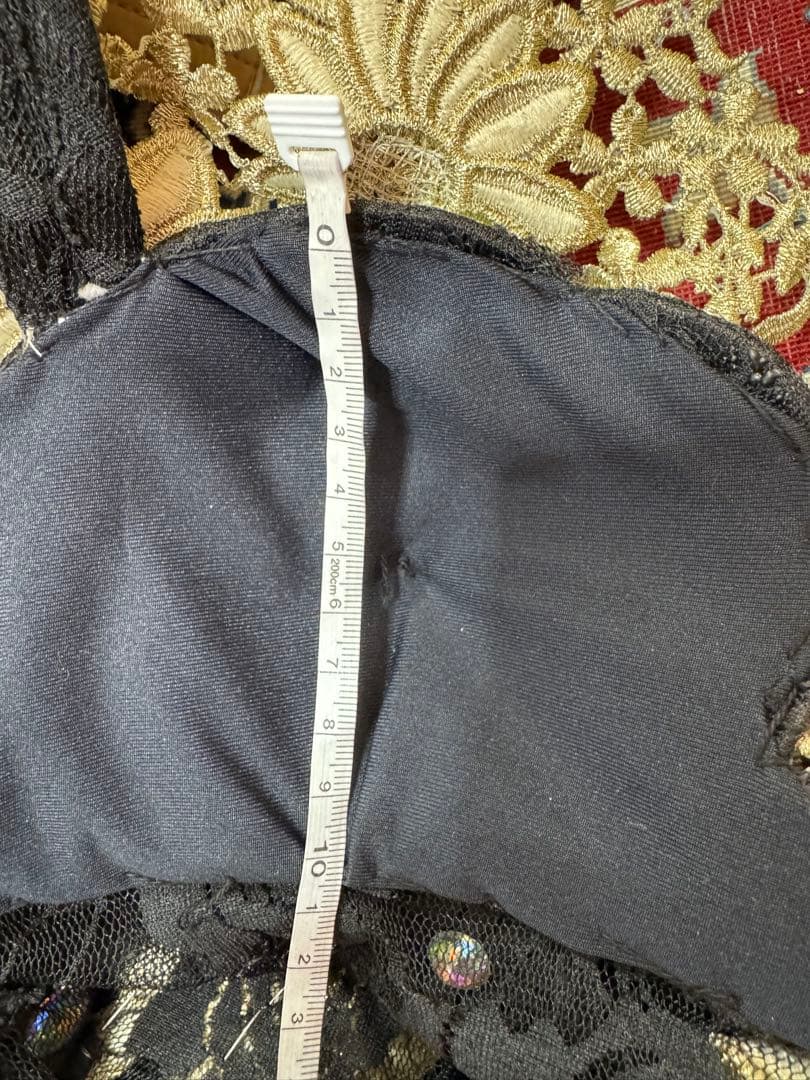 ベリーダンス　エジプト製　ブラック　ゴールド　オリエンタル　衣装　　ワンピース