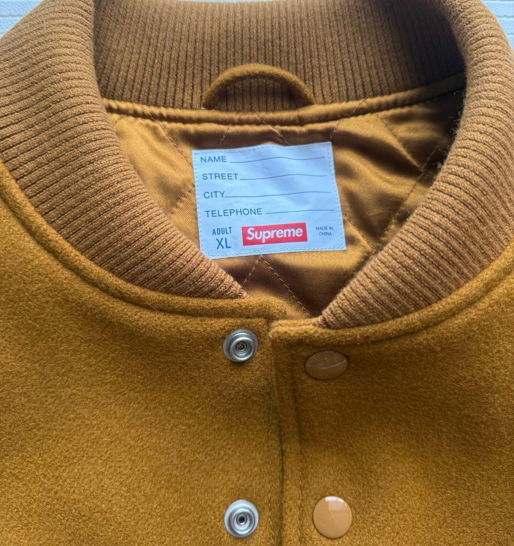 ジャケット・アウター supreme Big Logo Chenille Varsity Jacket