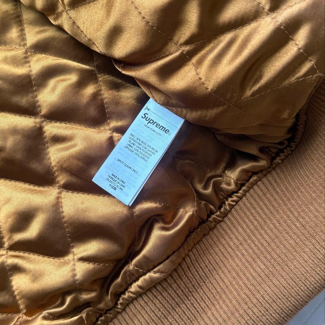 ジャケット・アウター supreme Big Logo Chenille Varsity Jacket