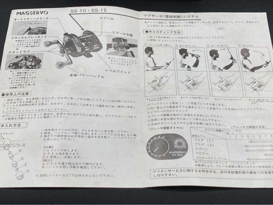 Daiwa ダイワ ファントム マグサーボSS-15：箱・袋・説明書付