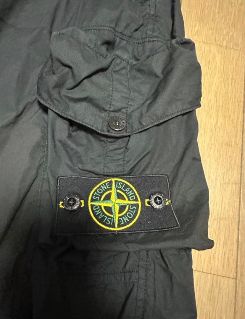 STONE  ブラックカーゴパンツ