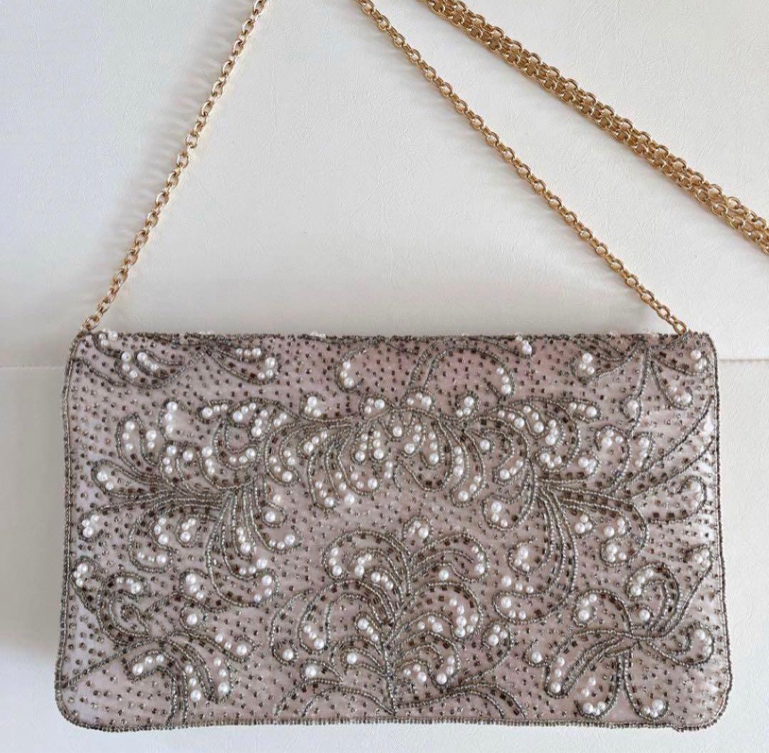 ANEMONE パーティーバッグ ビーズ刺繍 - メルカリ