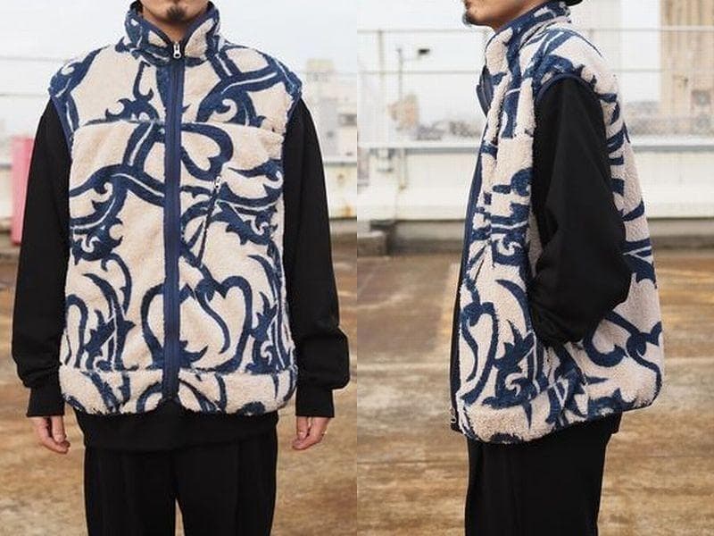 XL 22AW フラグスタフ オリジナル トライバル カモ フリース ベスト