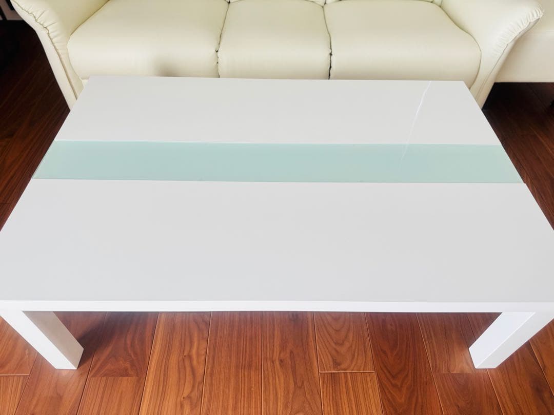 ホワイトテーブル 光沢仕上げ こたつ