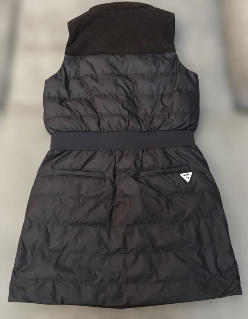 マスターバニー 中綿 ワンピース ロング ベスト 黒 サイズ1