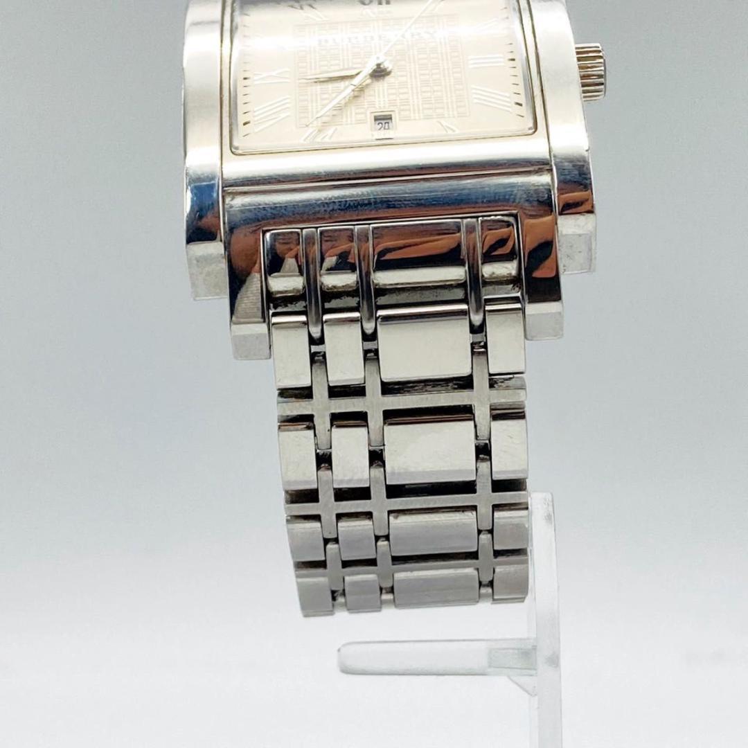 稼働 BURBERRY バーバリー スクエア BU1550 腕時計 ノバチェック