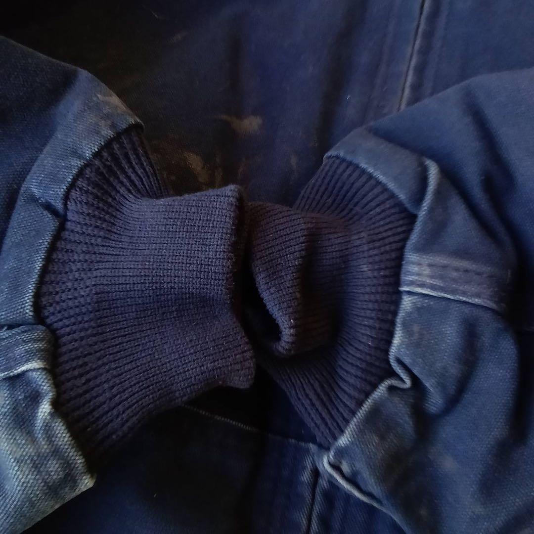 00s メキシコ製Carhartt アクティブジャケットネイビー 企業ロゴ