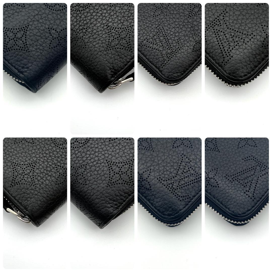 ルイヴィトン モノグラム マヒナ ジッピーウォレット ブラック A734