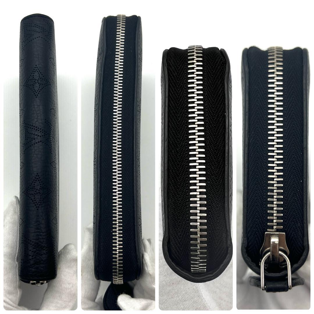 ルイヴィトン モノグラム マヒナ ジッピーウォレット ブラック A734