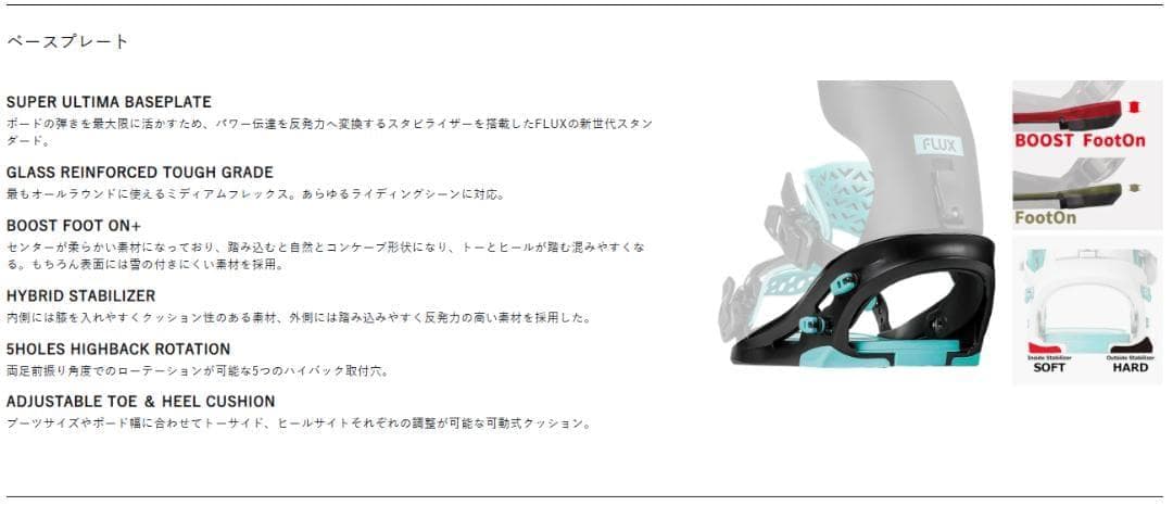 Go　25-26 FLUX CX シーエックス WHITE M 新品未使用