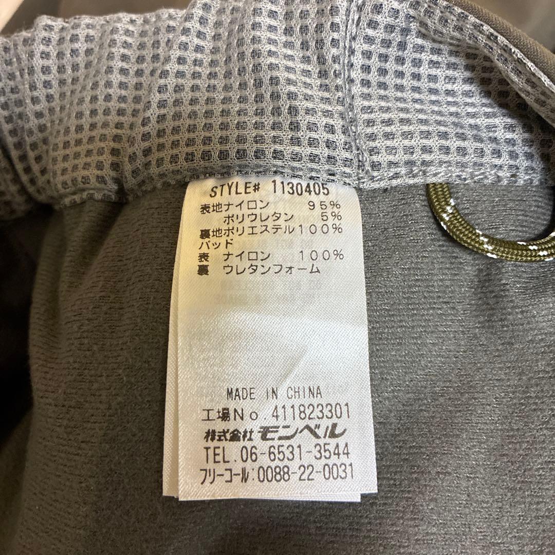 未使用 モンベル サイクルライニングパンツ Men's L ブラックオリーブ