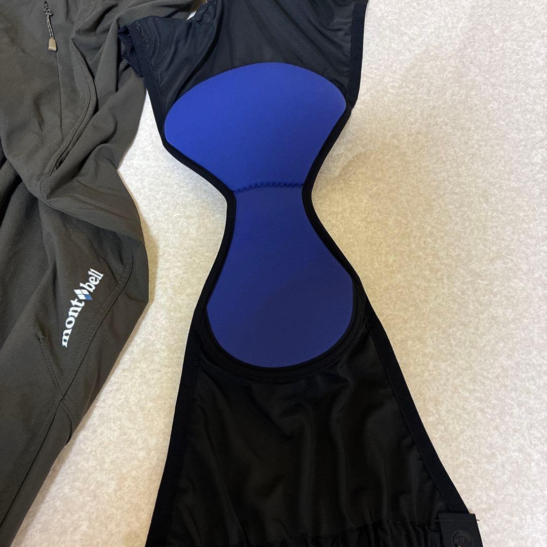 未使用 モンベル サイクルライニングパンツ Men's L ブラックオリーブ