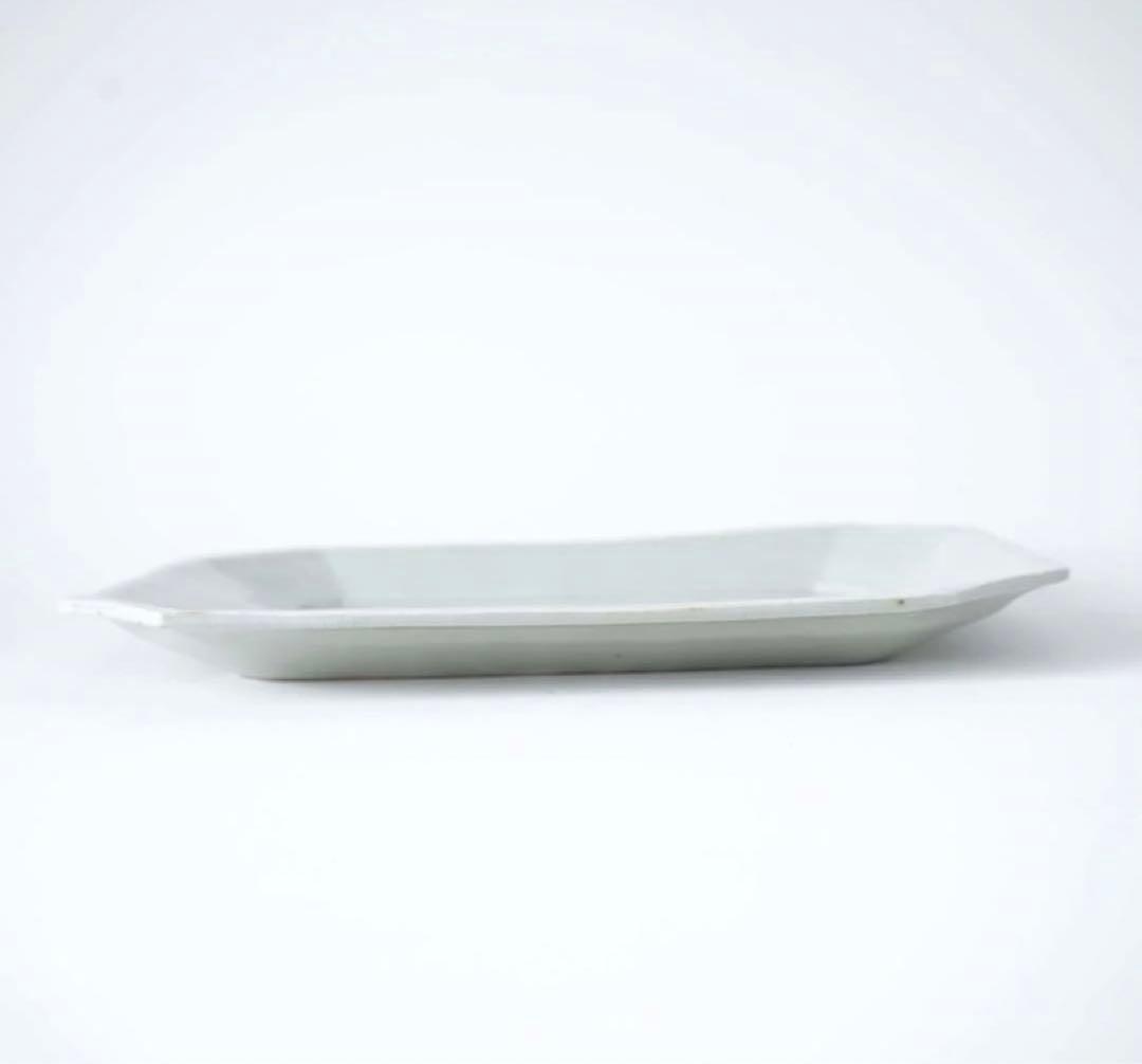 希少】【未使用・新品】角田淳・すみ切り長方皿（大）/ 灰釉 - メルカリ