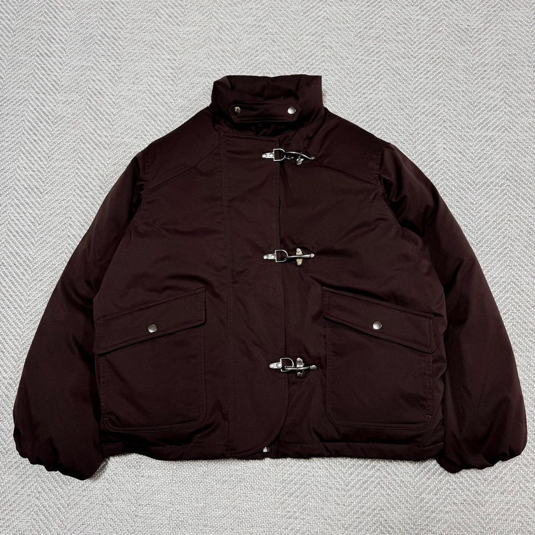 極美品 ブレム ファイヤーマン ボリューム 中綿ブルゾン 700フィル ブラウン