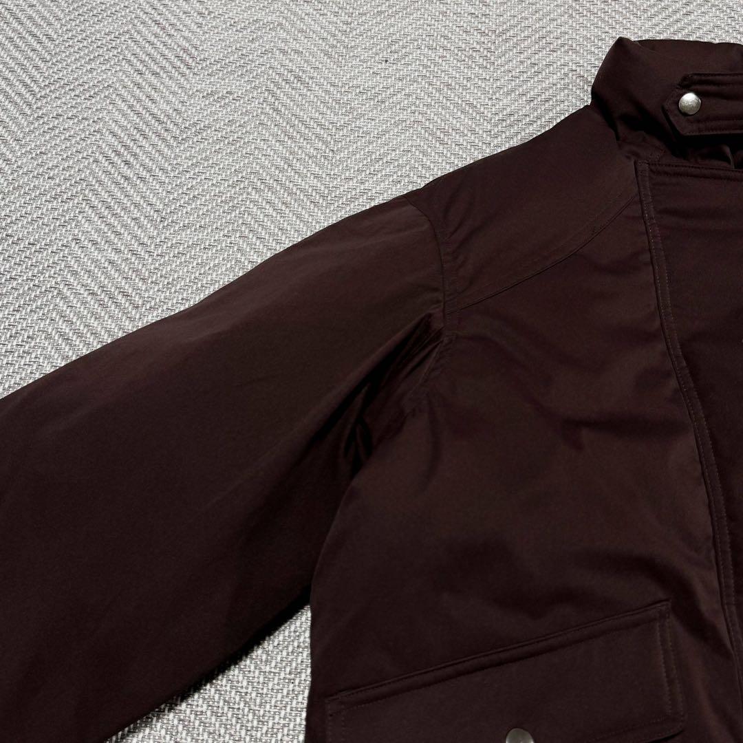 極美品 ブレム ファイヤーマン ボリューム 中綿ブルゾン 700フィル ブラウン