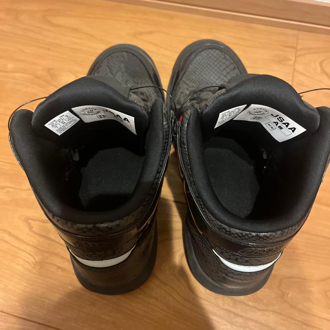 アシックス　安全靴　BOA 蛇柄　25.5cm