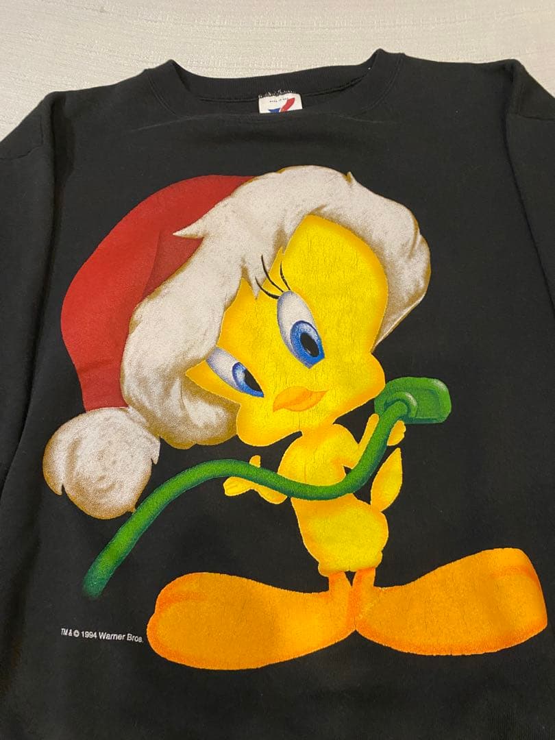1994年　ルニートゥーン　トウィーティー　90s クリスマス　スウェット