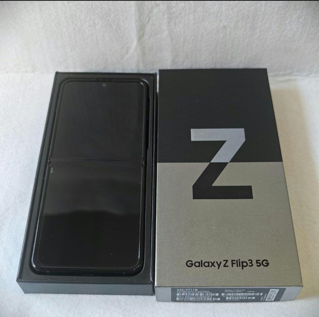 美品 Galaxy Z Flip3 5G 128GB ブラック グローバル版