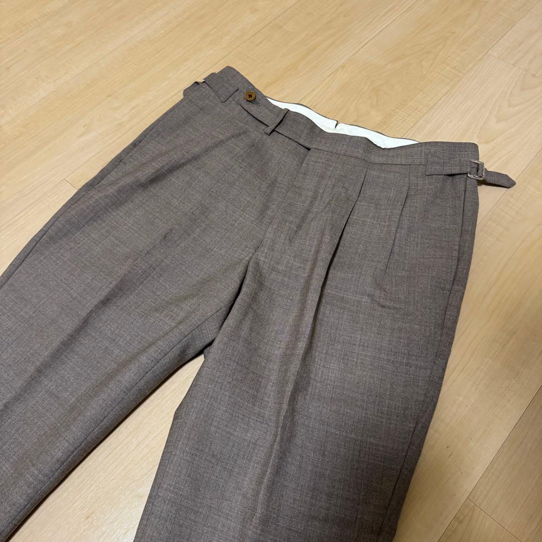 BEAMS F CANONICO トロピカルウール スラックス