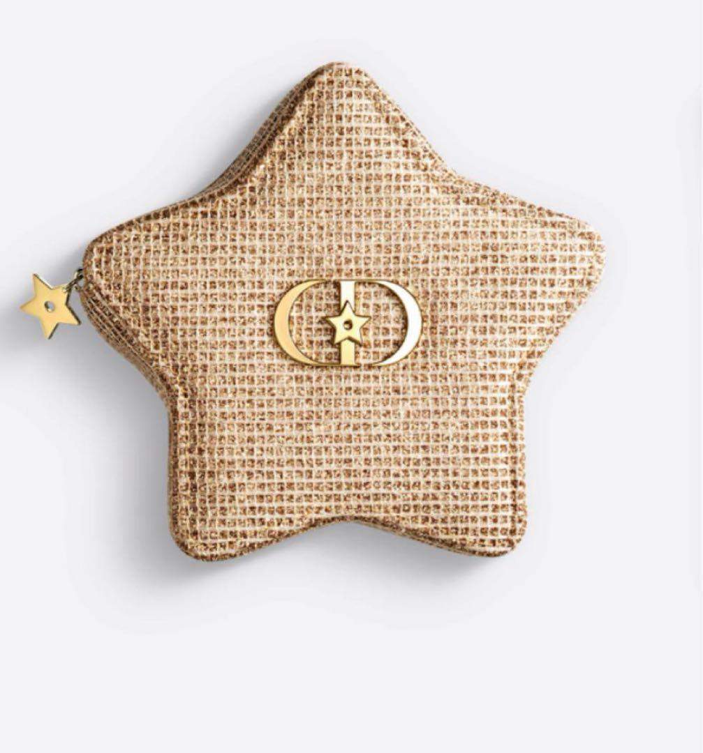 DIOR 2025 クリスマスコフレ 星形ポーチ ホリデー限定 ノベルティ