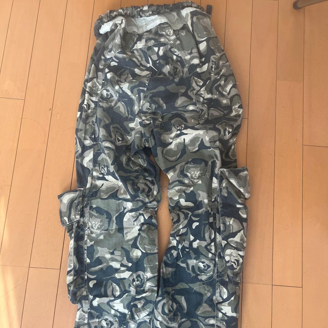 OPEN YY カモフラ ロールウエスト カーゴパンツ 迷彩柄