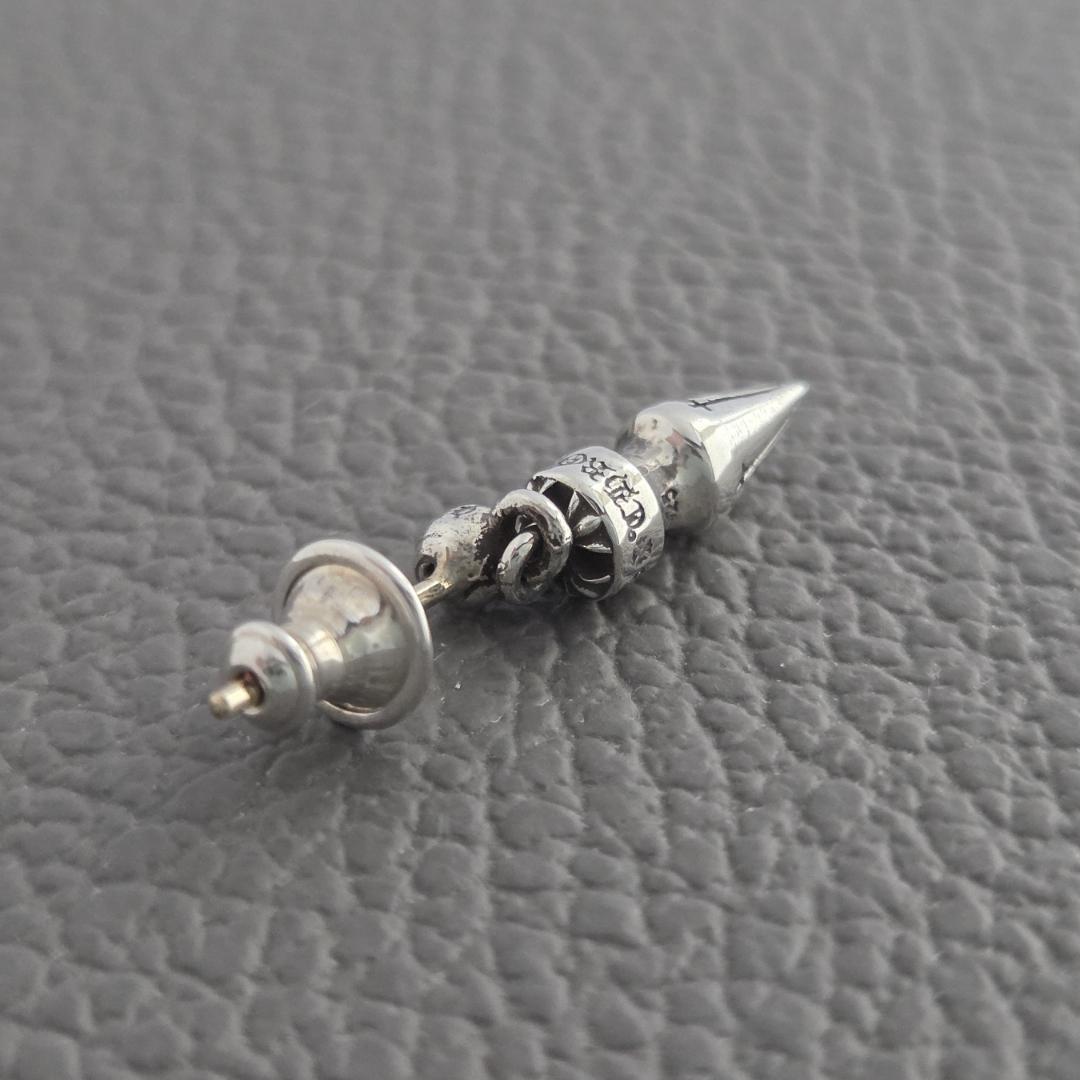 CHROME HEARTS クロムハーツ スパイク ドロップ ピアス 片耳