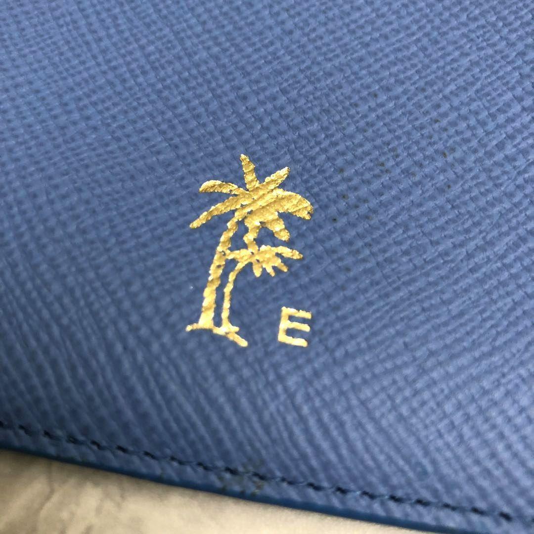 ★極美品★スマイソン カレンシー マルチジップケース ブルー レザー 箱付き