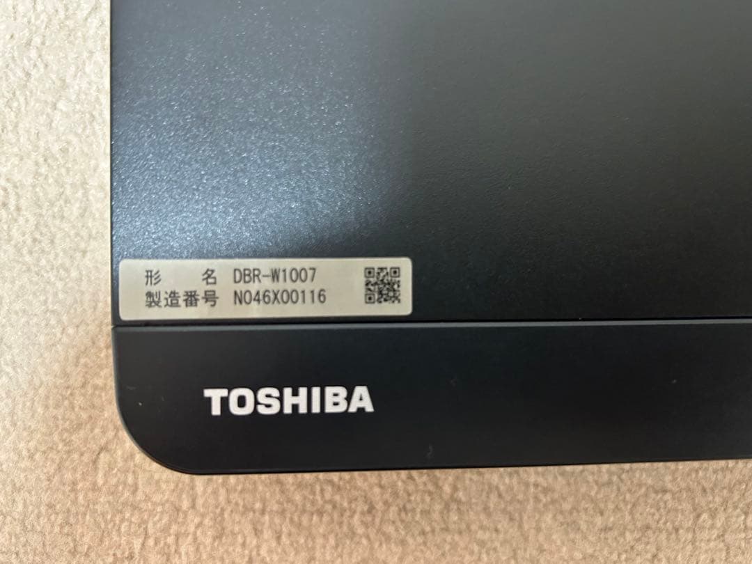 REGZA ブルーレイレコーダー　DBR-W1007