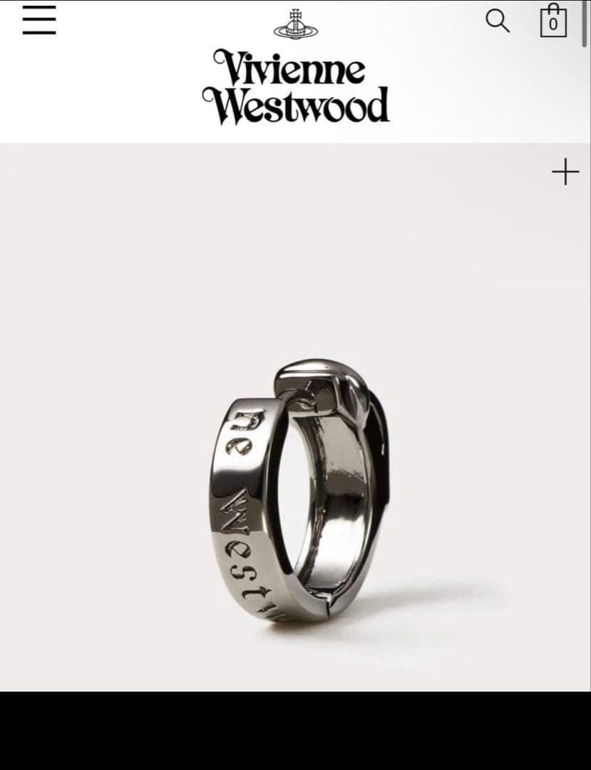 タ*パ様 Vivienne Westwood MAN BOBBY シングルフープ