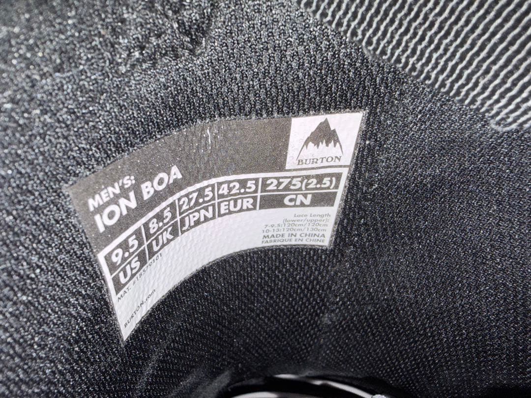 バートン　アイオン2019モデル　BOA 27.5cm BURTON ION