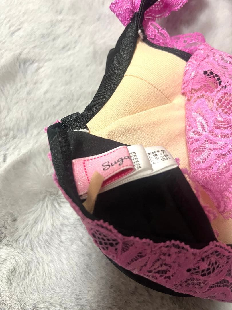 ❤︎MARS リボン 見せブラ チューブトップ 黒×ピンク❤︎マーズの通販