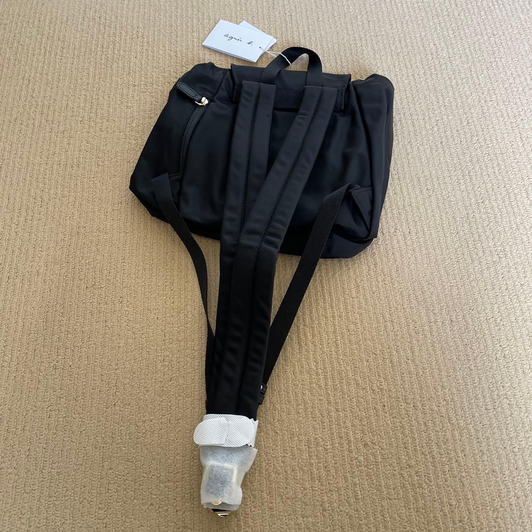 新品未使用アニエスbブラックナイロンリュック