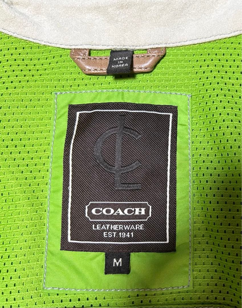 【美品】coach レディースジャケットＭ　光沢あり‼︎ ゴルフ‼︎ タウン着に‼︎