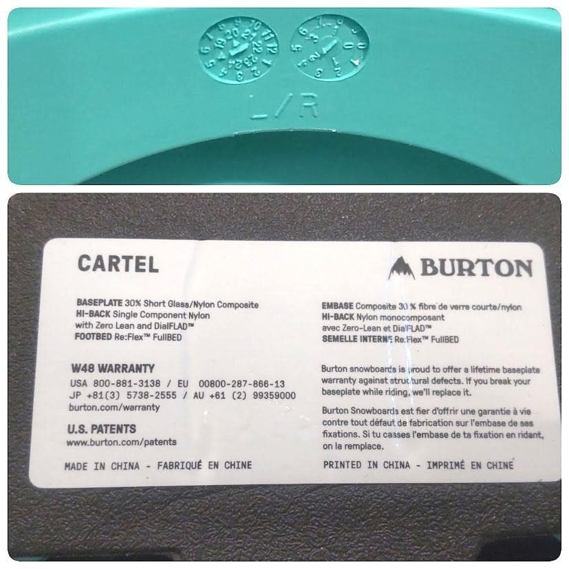 BURTON バートン cartel カーテル Re:Flex Lサイズ バイン