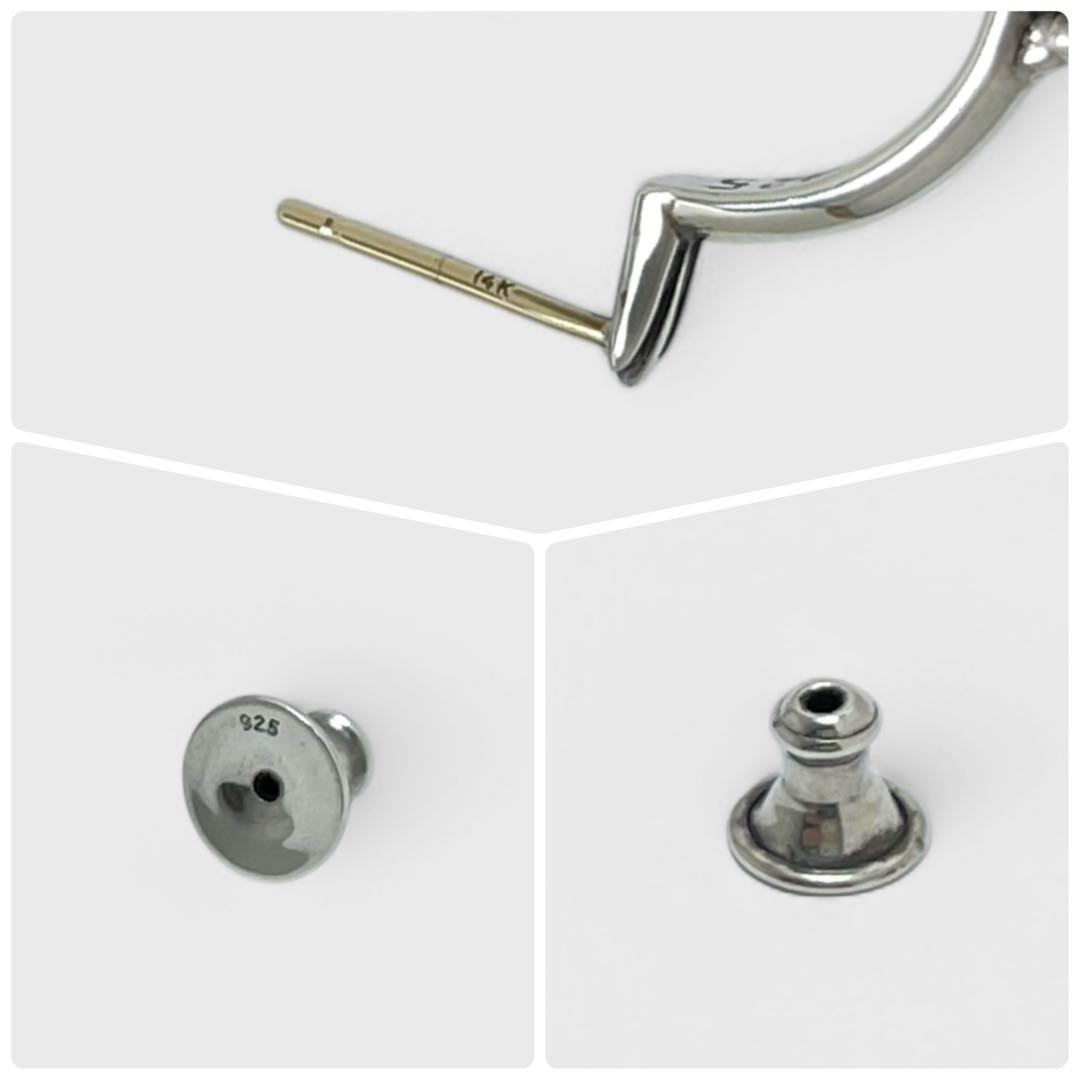 美品✨Chrome Hearts CHクロス フープピアス SV925 14K