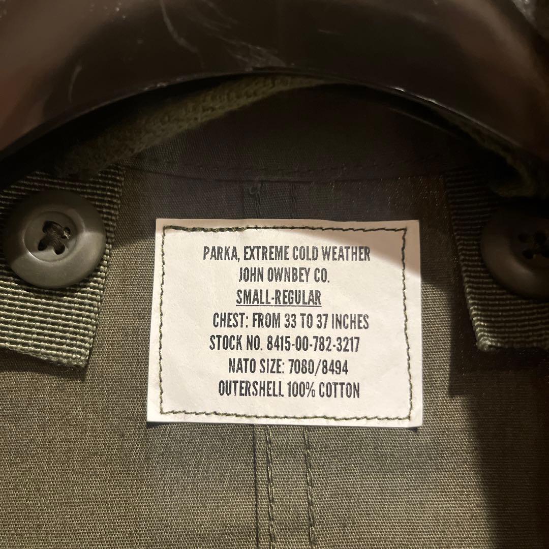 【実物】JOHN OWNBEY 米軍 M-65 フィッシュテールパーカー S-R