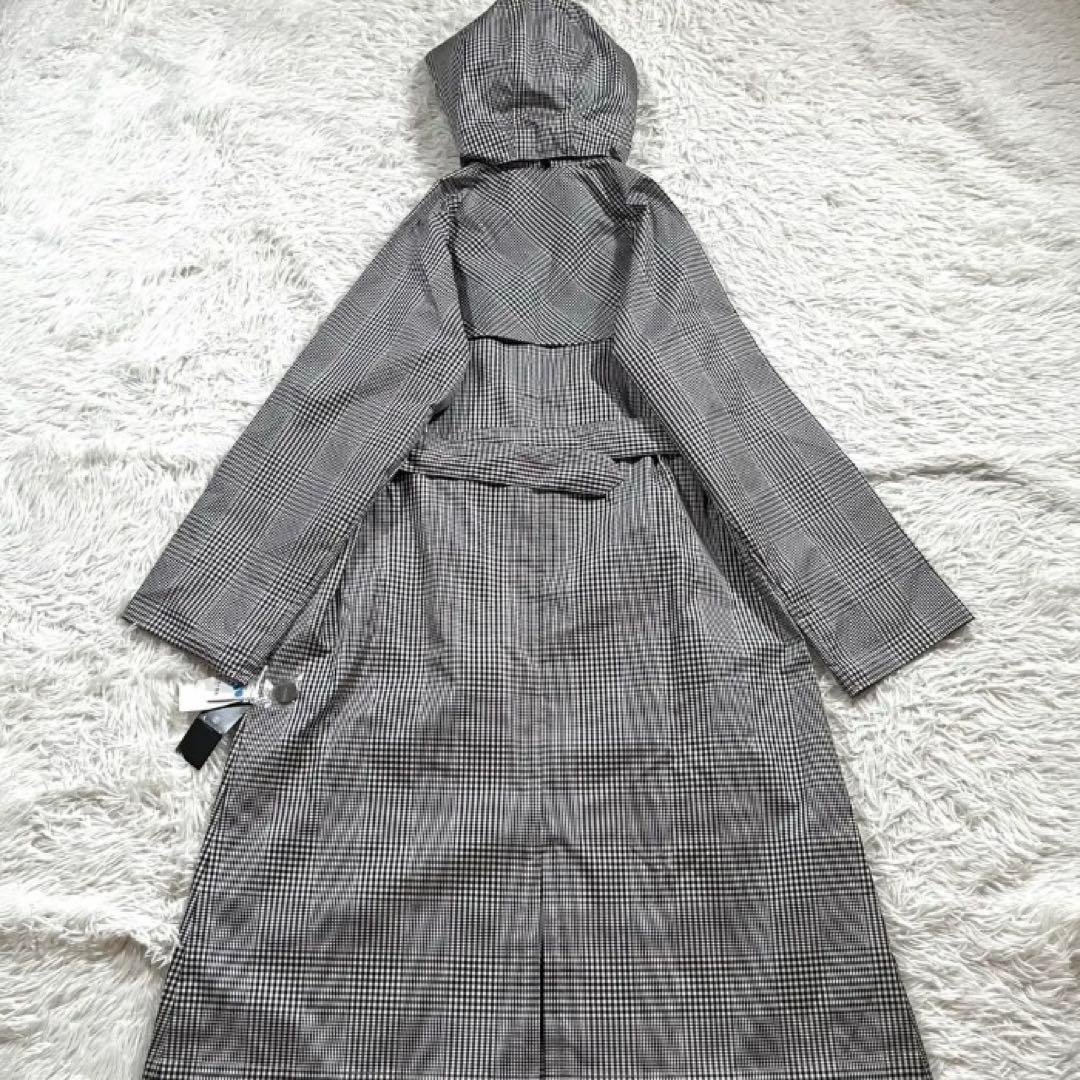 新品タグ付き✨アクアスキュータム　トレンチコート　ギンガムチェック　ダブル　撥水