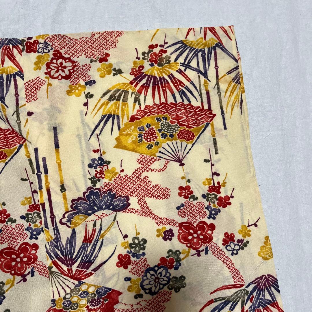 七五三　3歳　着物セット　アンティーク　被布　白　クリーム色