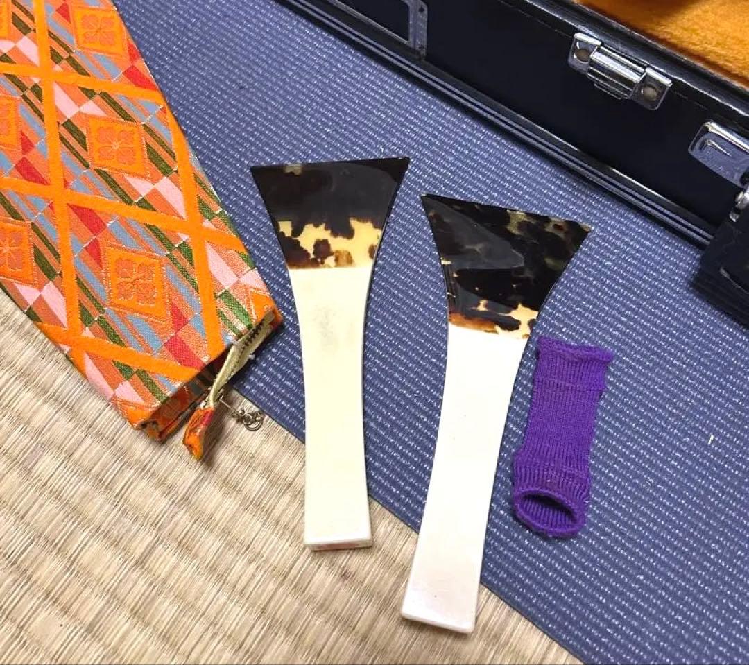 津軽三味線ケース付き バチ　付属品