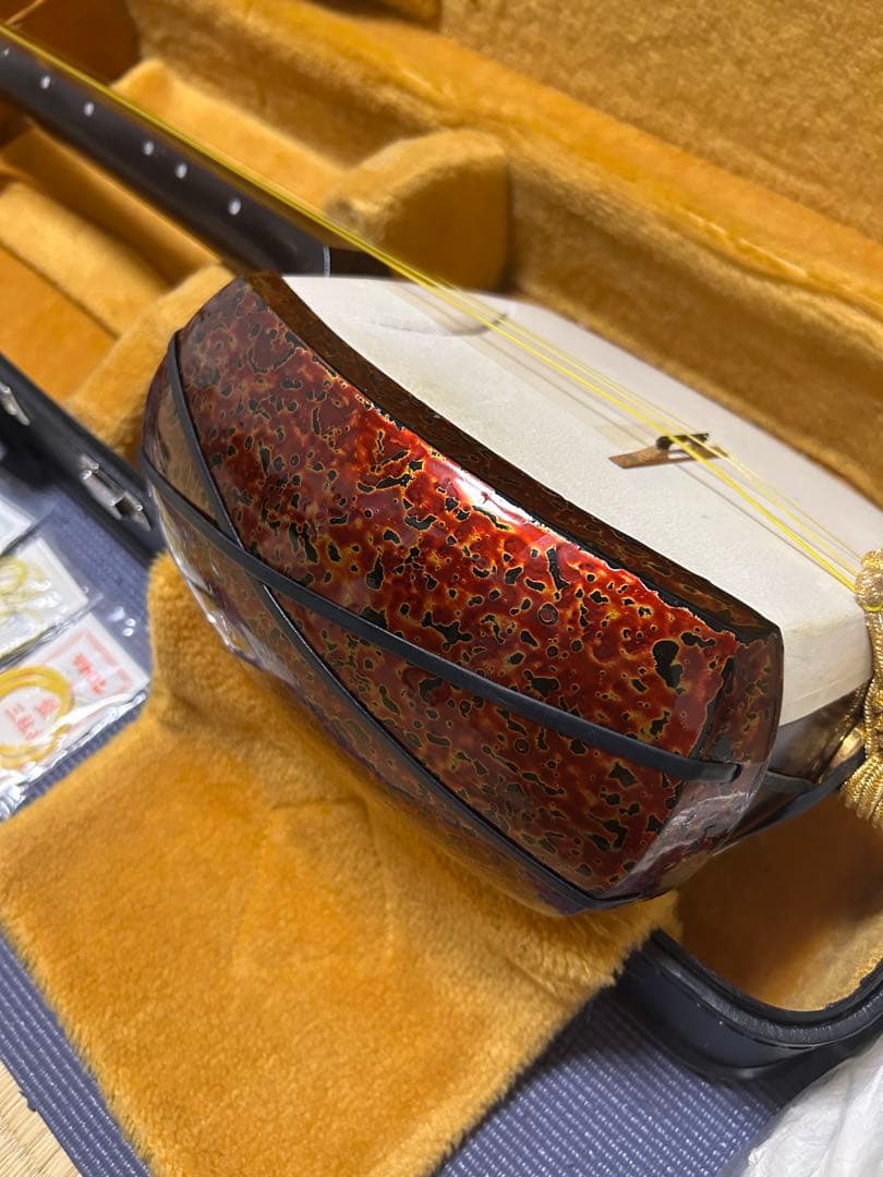 津軽三味線ケース付き バチ　付属品