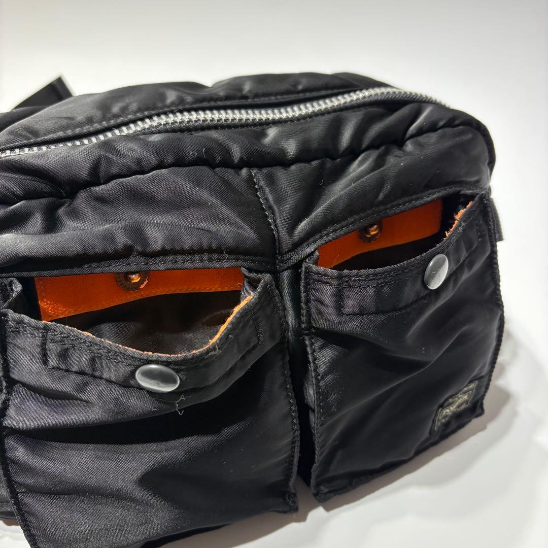 美品 PORTER ポーター タンカー ウエストバッグ ボディバッグ ブラック