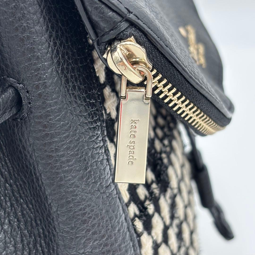 ✨美品✨kate spadeケイトスペード リュック バックパック 千鳥柄