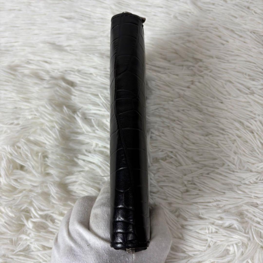 新品未使用✨ALZUNI アルズニエ　長財布　ロングウォレット　クロコ型押し