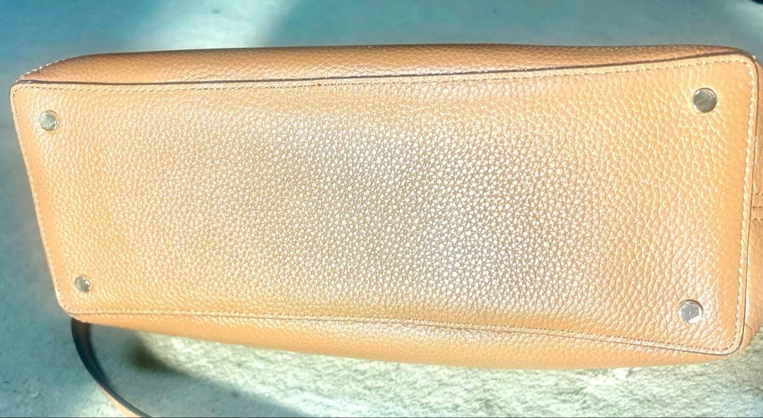 kate spade ブラウンレザーショルダーバッグ