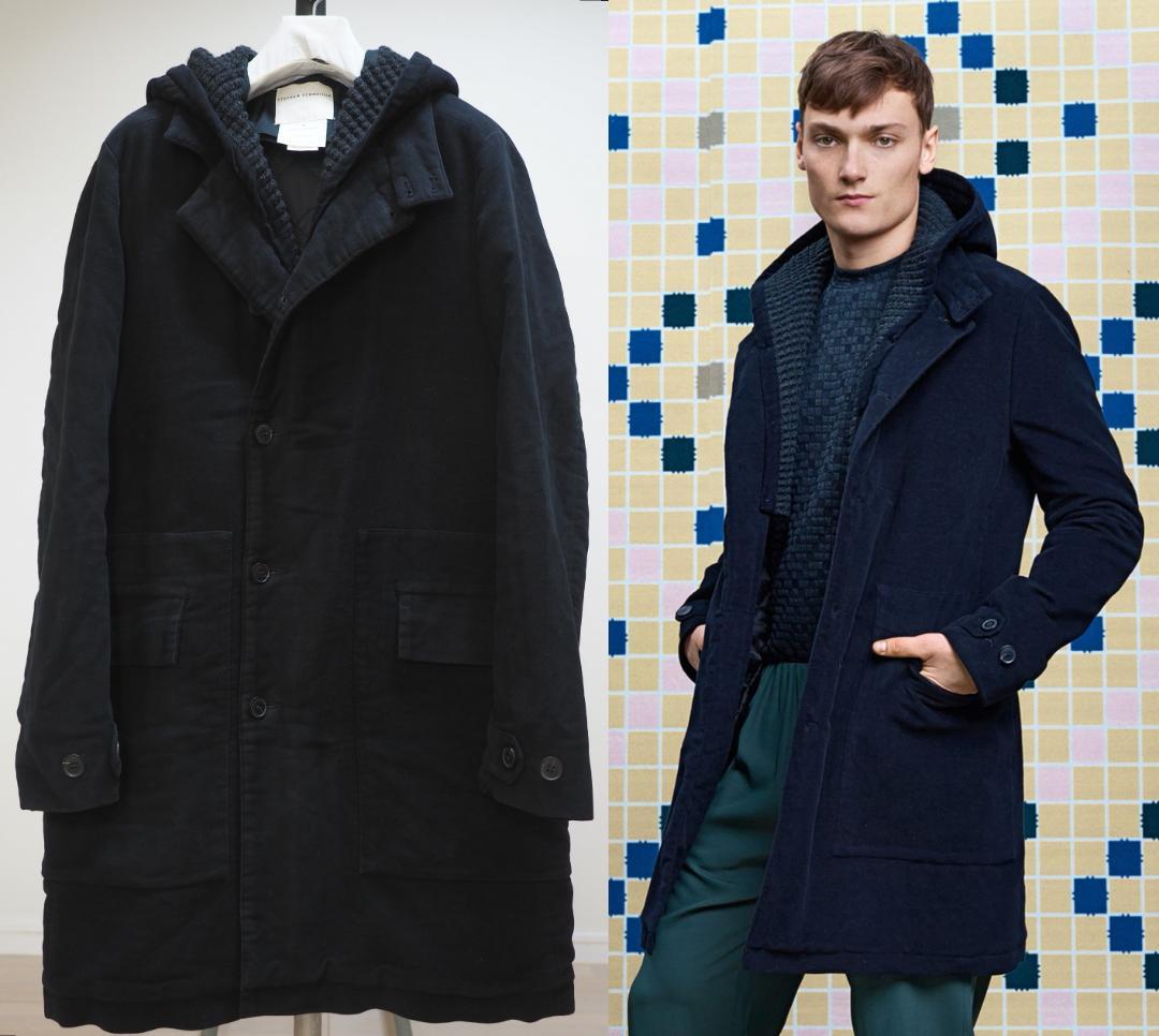 ステファンシュナイダー 15AWモールスキン中綿フーデッドコート4