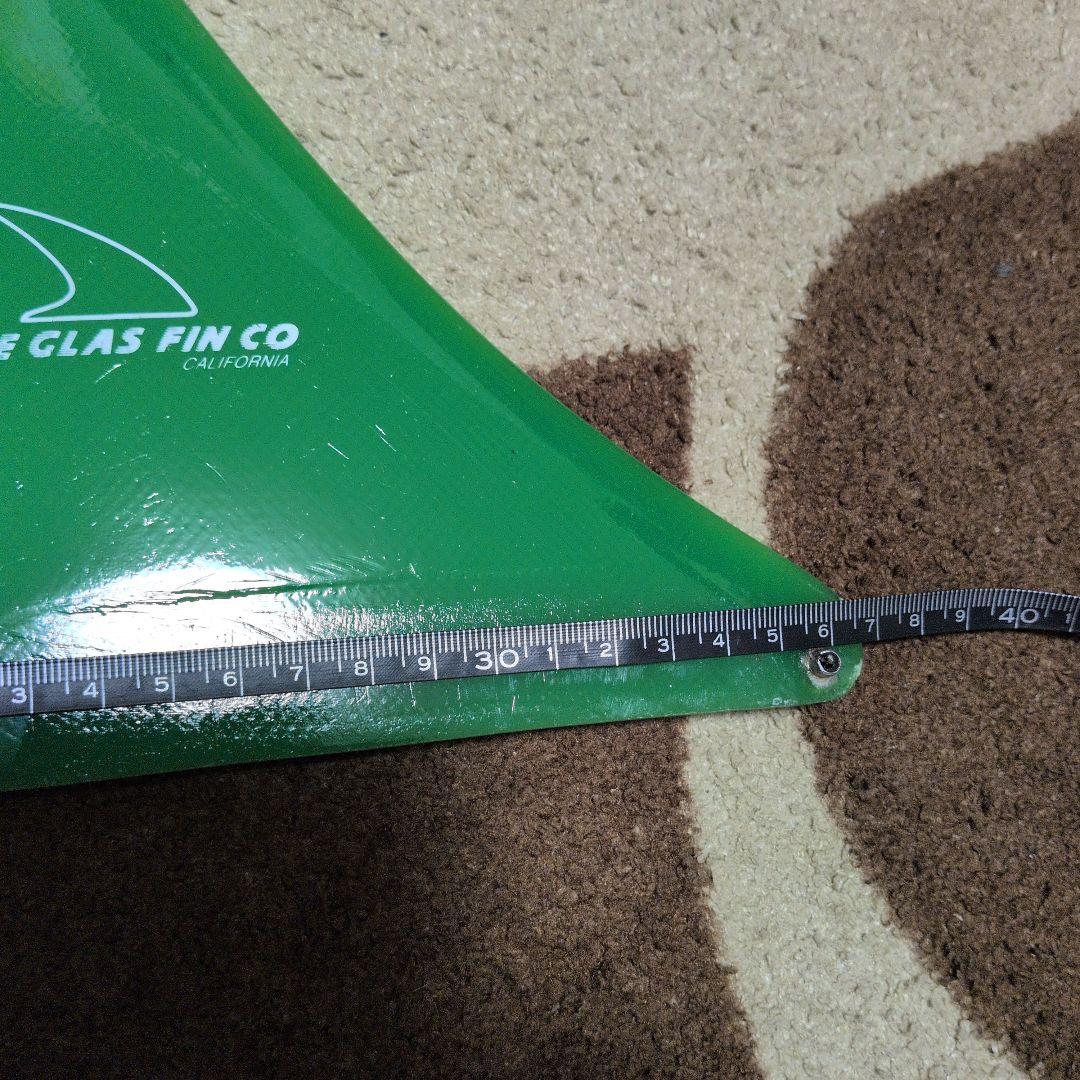 FIBRE GLAS FIN CO サーフボードフィン 緑　特大サイズ
