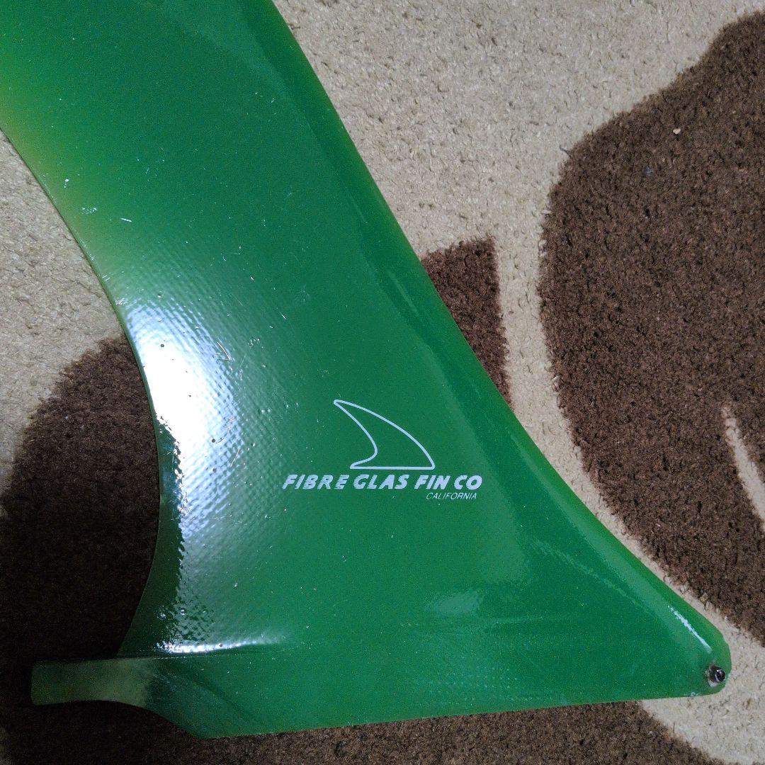 FIBRE GLAS FIN CO サーフボードフィン 緑　特大サイズ