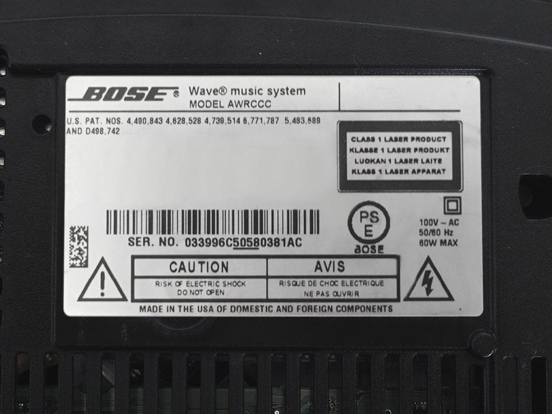 BOSE Wave Music System 動作品